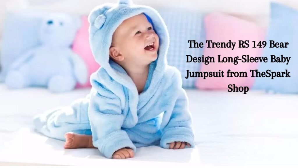 The Trendy RS 149 Bear Design Long-Sleeve Baby Jumpsuit from TheSpark Shop